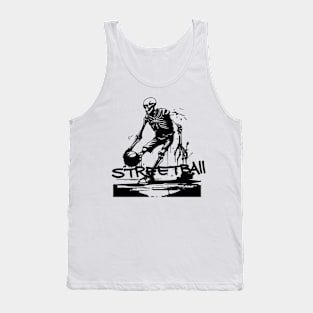 skeleton streetball Tank Top